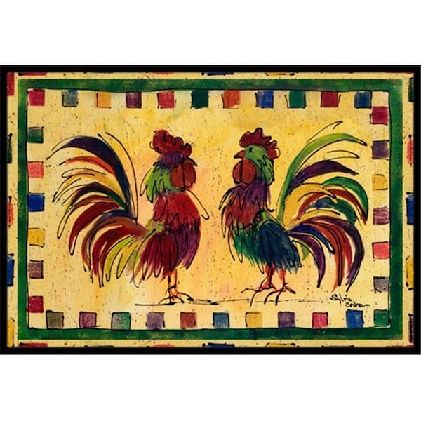 Carolines Treasures 8062-MAT Rooster Indoor Or Outdoor Mat - 18 x 27 in. 8062-MAT - main